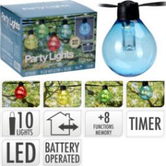   Fényfüzér 10db-os, 8 funkciós, színes, elemes (AF5000750)