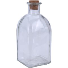   Üveg 280ml-es szögletes parafadugóval kínáló dobozban (695000020) - ár/db