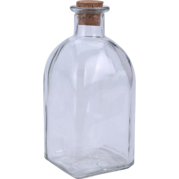 Üveg 280ml-es szögletes parafadugóval kínáló dobozban (695000020) - ár/db