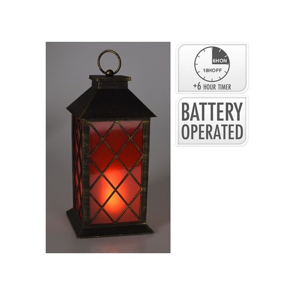 Lámpás kerti - időzítővel-28cm (ANX000720)