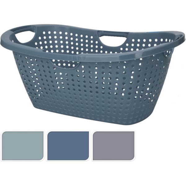 Háztartási műanyag kosár rácsos 60X40X26CM -3 színben (Y54231240)