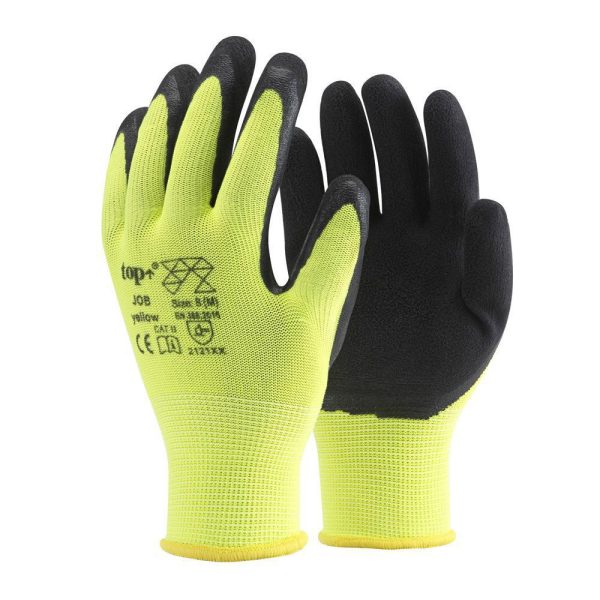 Kesztyű latex mártott TOP JOB  10-es (12 pár/csomag) - ár/db