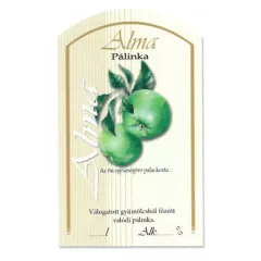 Íves Pálinkás címke - ZÖLDALMA (10db/cs) - ár/db