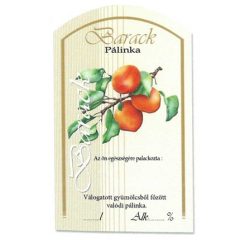 Íves Pálinkás címke - BARACK (10db/cs) - ár/db