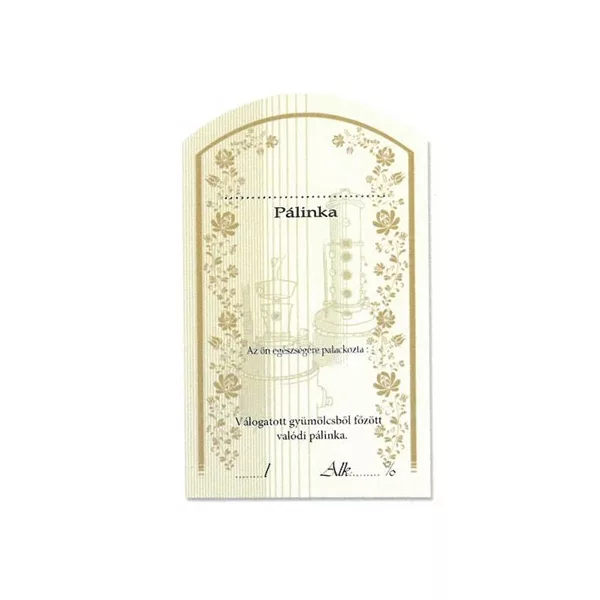 Íves Pálinkás címke - FELIRATOZHATÓ (10db/cs) - ár/db