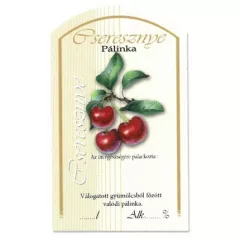Íves Pálinkás címke - CSERESZNYE (10db/cs) - ár/db