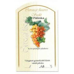   Íves Pálinkás címke - CSERSZEGI FŰSZERES SZŐLŐ (10db/cs) - ár/db