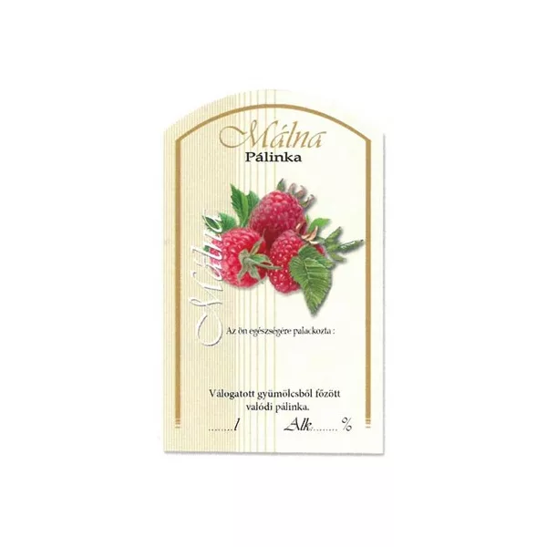 Íves Pálinkás címke - MÁLNA (10db/cs) - ár/db