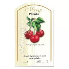 Íves Pálinkás címke - MEGGY (10db/cs) - ár/db