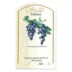Íves Pálinkás címke - KÉK SZŐLŐ (10db/cs) - ár/db