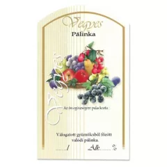 Íves Pálinkás címke - VEGYES (10db/cs) - ár/db