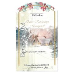 Íves Pálinkás címke - KARÁCSONYI (10db/cs) - ár/db