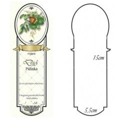 Keskeny Pálinkás Címke - DIÓ (10db/cs) - ár/db