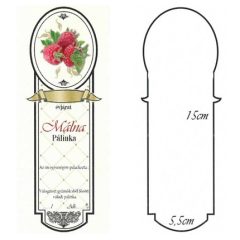 Keskeny Pálinkás Címke - MÁLNA (10db/cs) - ár/db