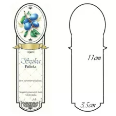 Keskeny Kicsi Pálinkás Címke - SZILVA (10db/cs) - ár/db