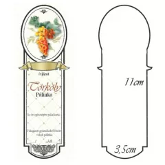   Keskeny Kicsi Pálinkás Címke - TÖRKÖLY (10db/cs) - ár/db