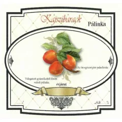 Széles Pálinkás Címke - KAJSZIBARARCK (10db/cs) - ár/db