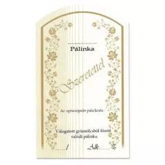 Íves Pálinkás címke - SZERETETTEL (10db/cs) - ár/db