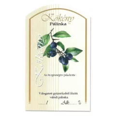 Íves Pálinkás címke - KÖKÉNY (10db/cs) - ár/db