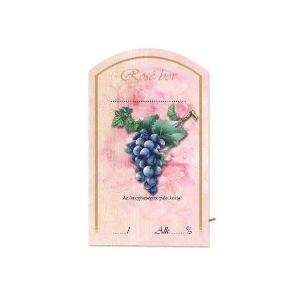 Íves Pálinkás címke - BOROS - ROSÉ BOR  (10db/cs) - ár/db