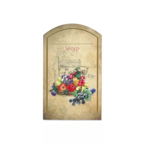 Szörpös címke - FELIRATOZHATÓ  (10db/cs) - ár/db