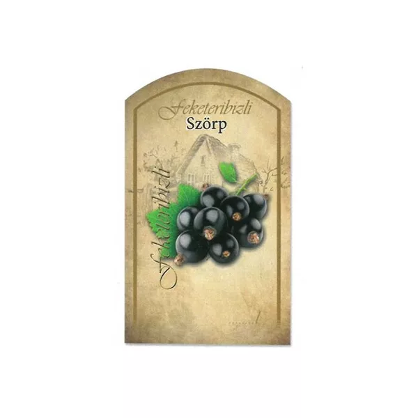 Szörpös címke - FEKETERIBIZLI (10db/cs) - ár/db