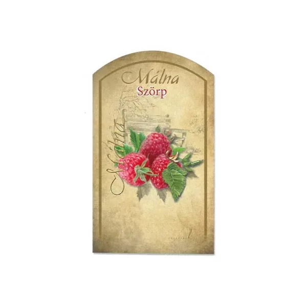 Szörpös címke - MÁLNA (10db/cs) - ár/db