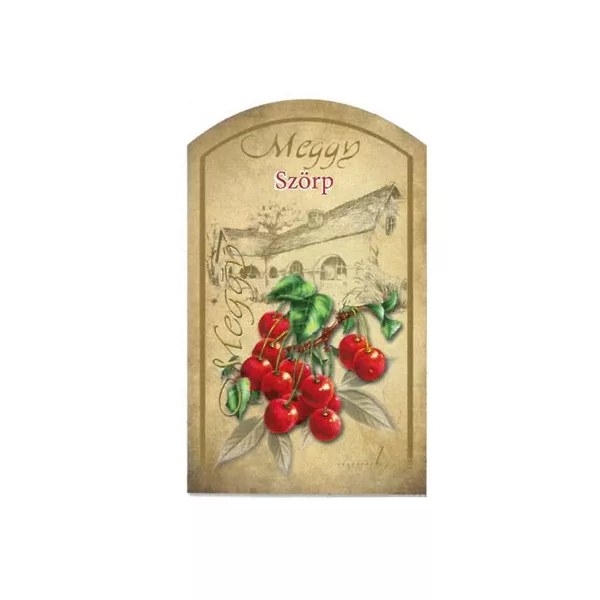 Szörpös címke - MEGGY (10db/cs) - ár/db