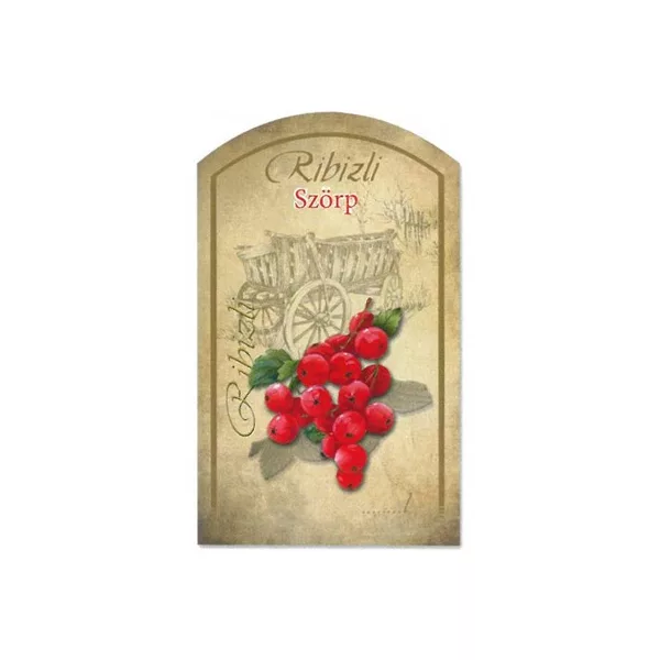 Szörpös címke - RIBIZLI (10db/cs) - ár/db
