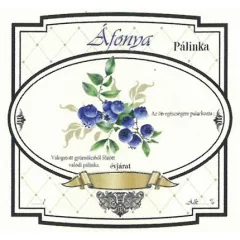 Széles Pálinkás Címke - ÁFONYA (10db/cs) - ár/db