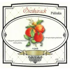 Széles Pálinkás Címke - ŐSZIBARARCK (10db/cs) - ár/db