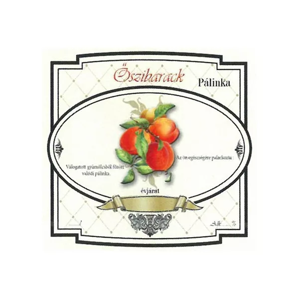 Széles Pálinkás Címke - ŐSZIBARARCK (10db/cs) - ár/db