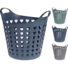   Háztartási műanyag kosár rácsos 26L - 3 színben-rácsos (042244450)