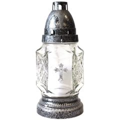 Üvegmécses RZ-04 (CYR) Kereszt Ezüst (15db/gyűjtő)