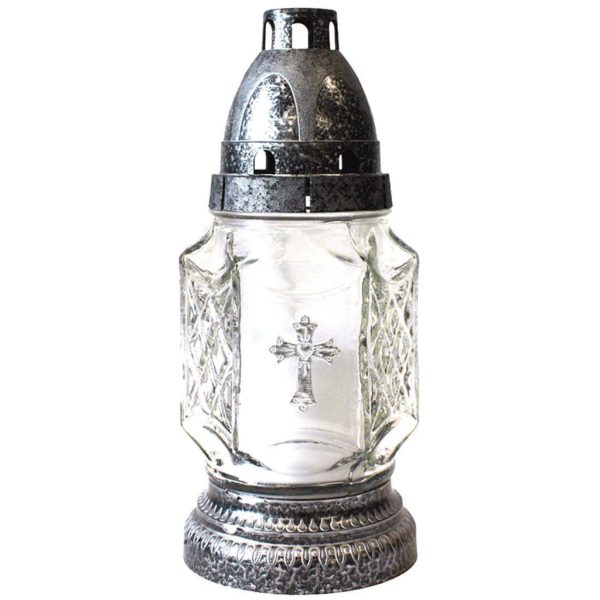 Üvegmécses RZ-04 (CYR) Kereszt Ezüst (15db/gyűjtő)