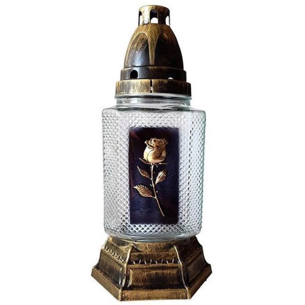 Üvegmécses RZ-12 Rózsás (ARANY)