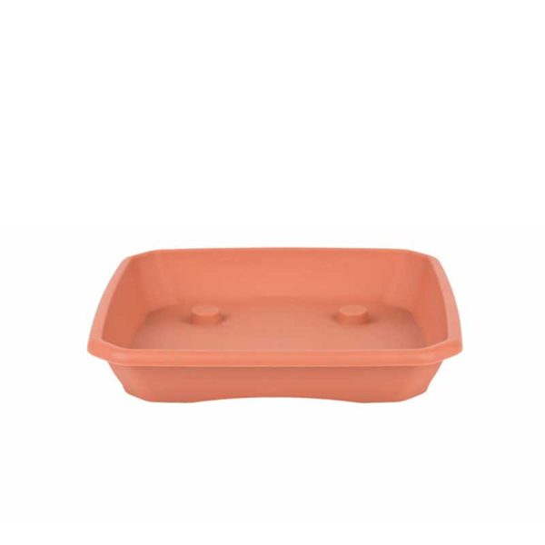 Alátét négyszögletes 20 cm-es virágcseréphez TERRACOTTA