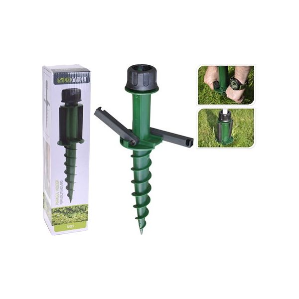 Napernyőtartó - kültéri - földbe csavarható 44cm - MŰANYAG (C22760630)