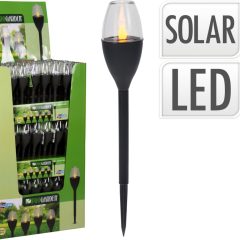   Lámpás kerti -leszúrható -ledes- napelemes-meleg fehér - műanyag 6cm (DX9300430)