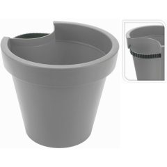   Kaspó csatornára helyezhető 235X210MM - Világosszürke (Y54197820)