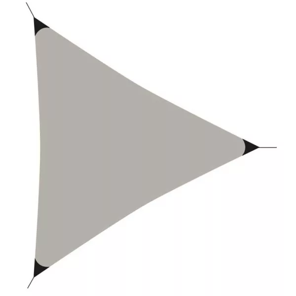 Napvitorla - 3,6x3,6x3,6m - Világosszürke - Háromszög alakú (C46400610)