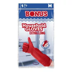   BONUS Kesztyű háztartási gumi EXTRA HOSSZÚ M -méret (B050)