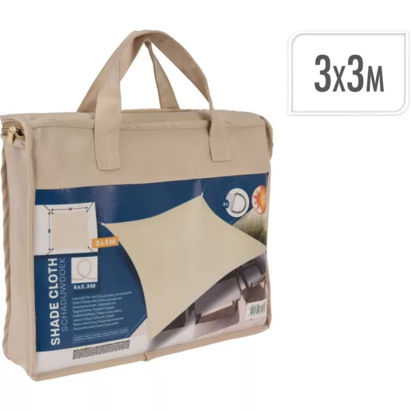 Napvitorla 3x3m -Krém - négyzet alakú (C46400700)