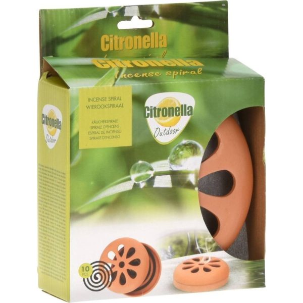 Szúnyogírtó citronella spirál terracotta tartóban (420000750)