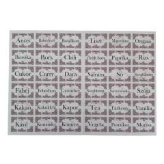 Fűszercímke (2 ív /csomag) - ár/db