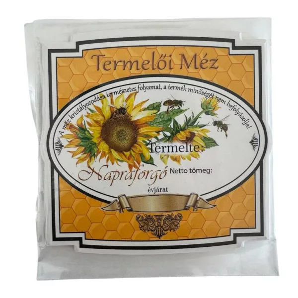 Mézes címke - NAPRAFORGÓ (10db/cs) - ár/db