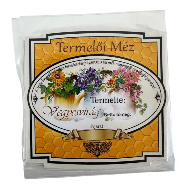 Mézes címke - VEGYESVIRÁG (10db/cs) - ár/db