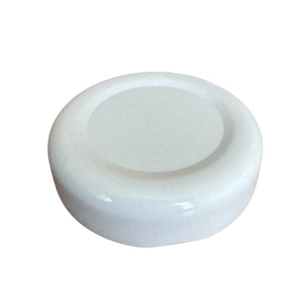 Lapka befőttes üveghez TO38 (x12mm)-Fehér (200-as és 500-as Juice) 50db/cs - ár/db