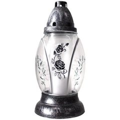 Üvegmécses RZ - 18 Rózsás (EZÜST) 8db/gyűjtő