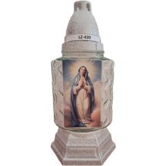 Üvegmécses LZ-420 (FEHÉR) 6db/gyűjtő